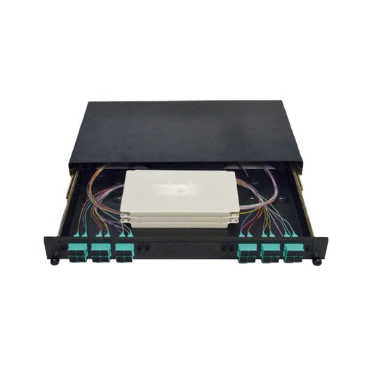 FT1RU-S3 - Fibre Tray (1RU-Sliding 3 Hole) Includes 1 x FT1RU-FCM Cable Management Front Label