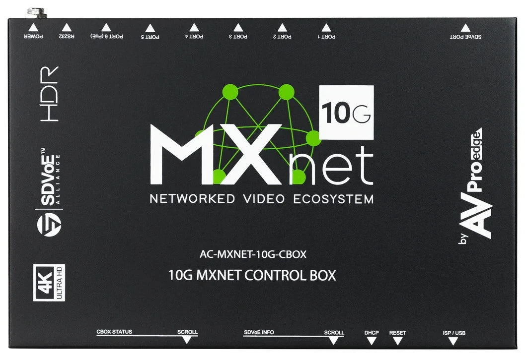AVPro Edge AC-MXNET-10G-CBOX - MXNet 10G Video over IP Controller