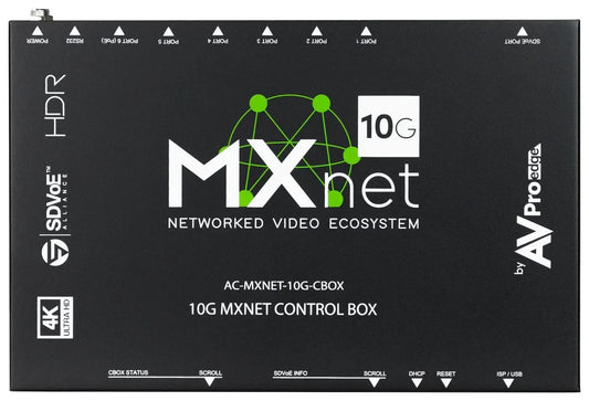 AVPro Edge AC-MXNET-10G-CBOX - MXNet 10G Video over IP Controller